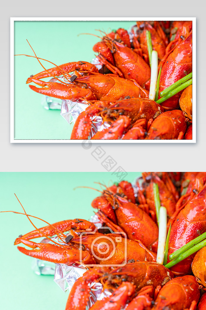 麻辣小龙虾夜宵美食麻辣红色美味高清图图片