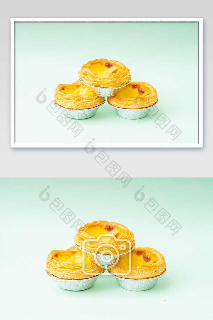 蛋挞甜点美食烘焙西式糕点背景摄影图