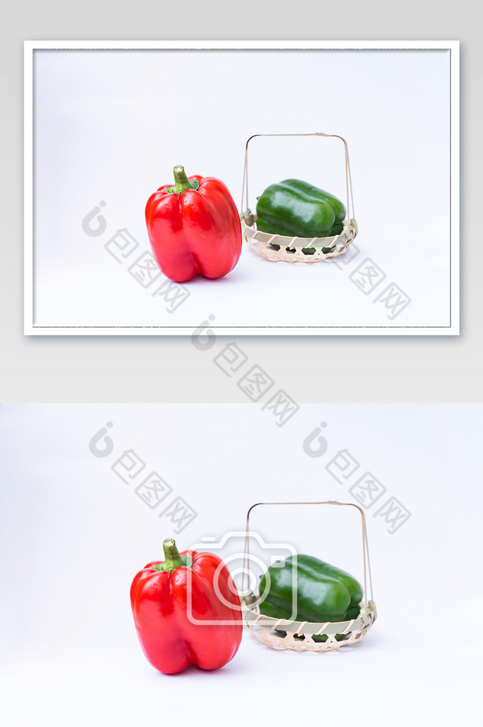 青椒蔬菜营养健康食材摆拍海报摄影图图片图片