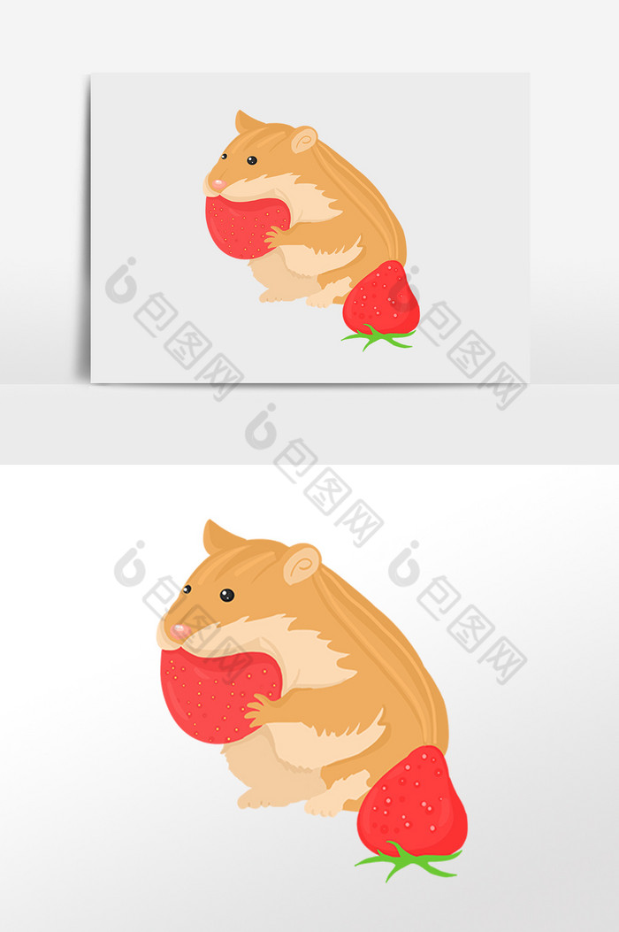 小动物仓鼠插画图片图片