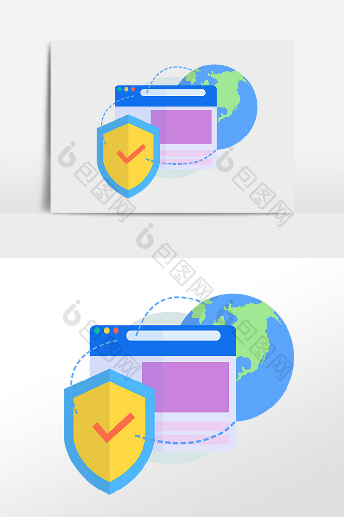 手绘商务科技办公插画