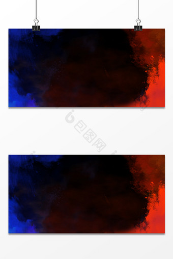 蓝红色冷暖对抗爆炸冲击力霓虹灯狂欢节背景图片