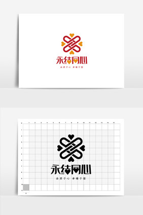 婚庆行业标志VI设计结婚logo