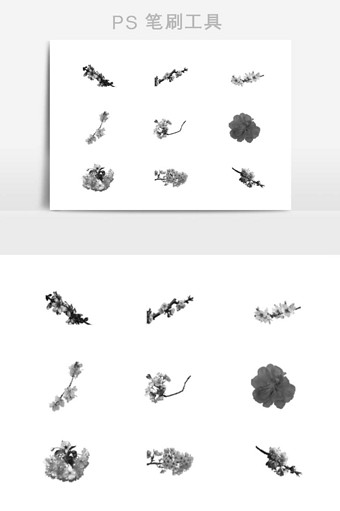 樱花笔刷图片 樱花笔刷素材 包图网