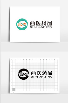 西药 保健品 细胞 logo vi