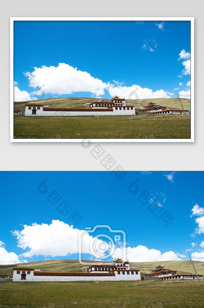川藏区藏式建筑摄影图片