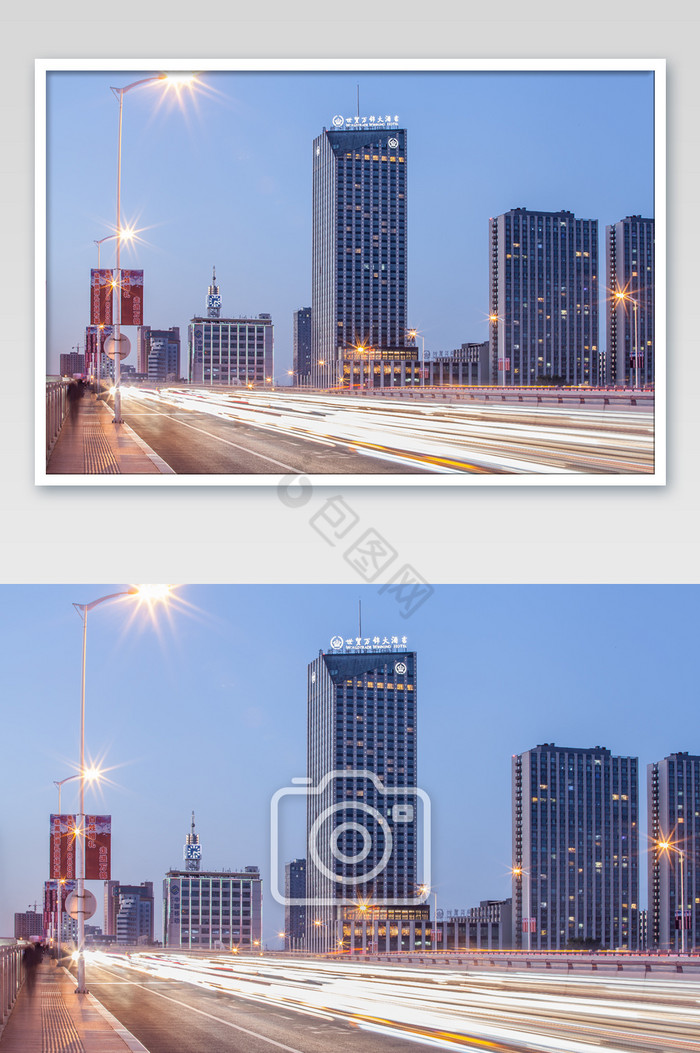 城市夜景摩天大楼图片