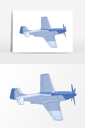 手绘飞机卡通元素