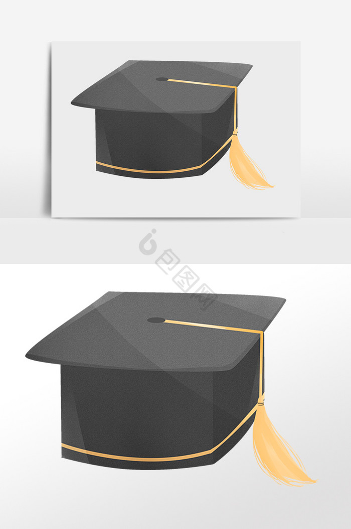 毕业季学生毕业礼帽插画图片