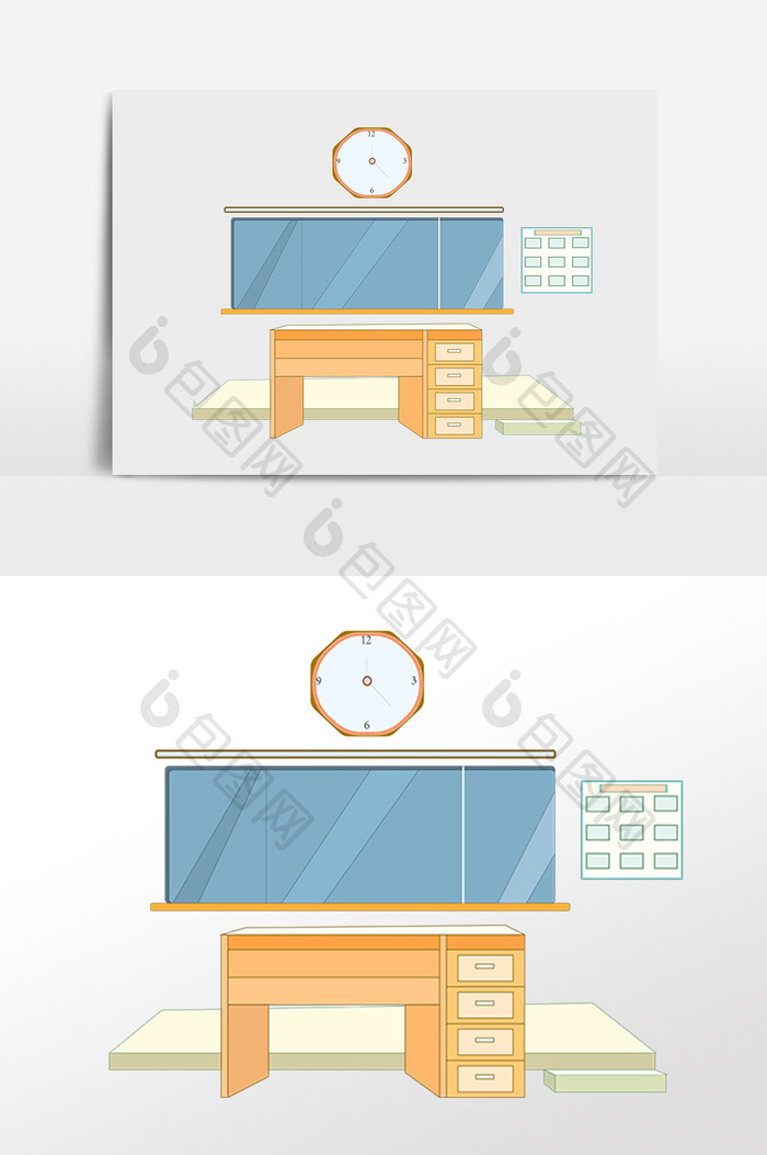 手绘教育学校教室黑板画