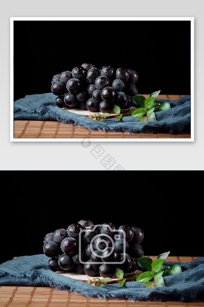 暗调静物美食水果摄影图片