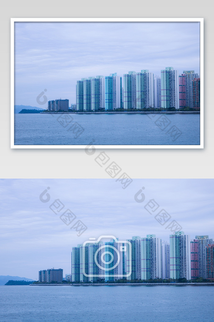 香港离岛建筑群唯美摄像图图片图片