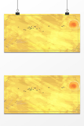 金黄色立秋抽象风景背景