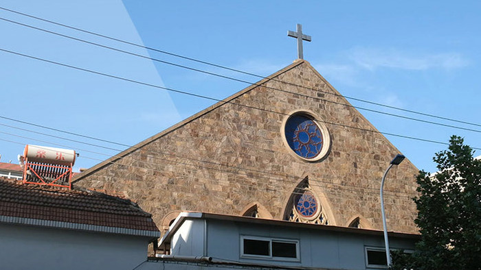 烟台百年历史的基督教堂奇山堂