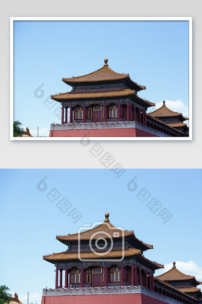 北京故宫历史博物馆城墙古建筑高清摄影图