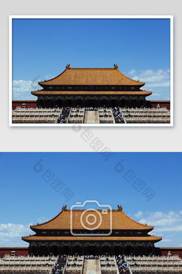 北京故宫太和殿观望高清摄影图