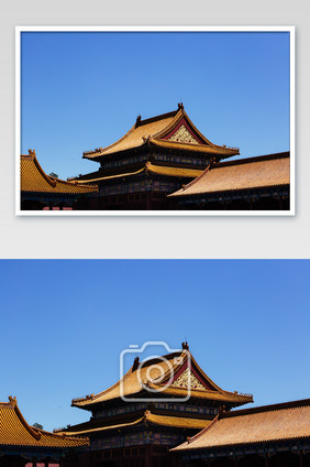 夏季故宫古建筑高清摄影图