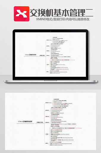 交换机基本管理思维导图Xmind模板二图片