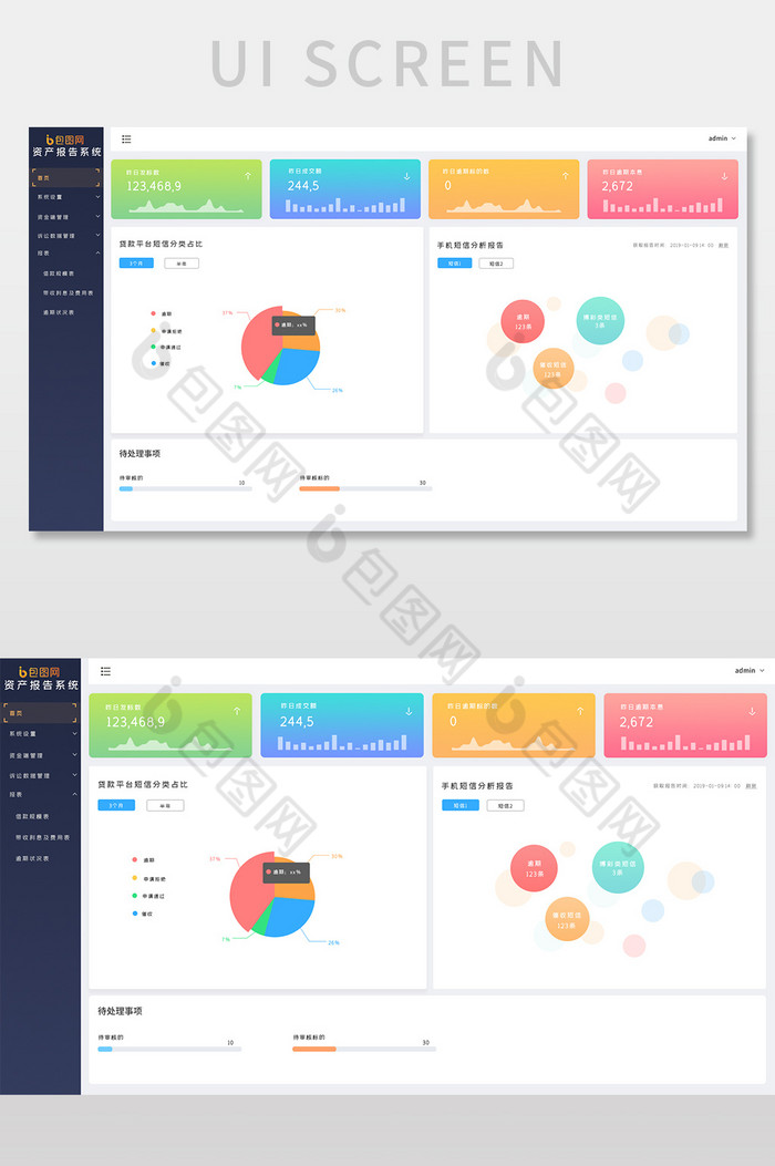 后台页面设计数据可视化设计web后台图片图片