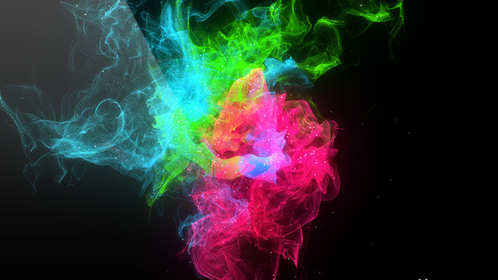 彩色粒子汇聚动画带通道特效元素素材视频