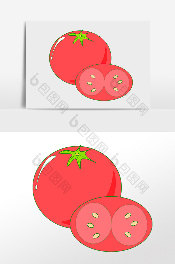 蔬菜西红柿小贴图插画图片图片
