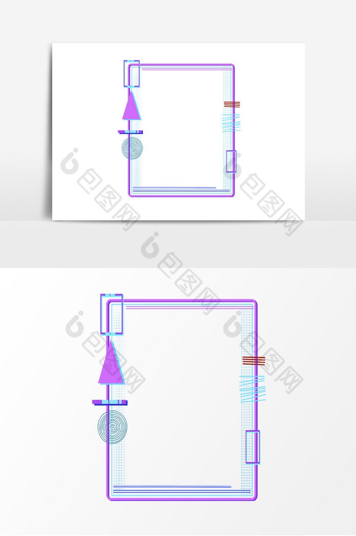 几何形故障风线条边框相框图片图片