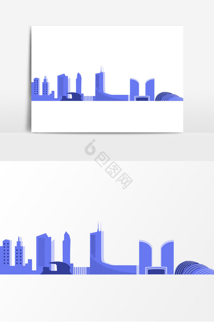 世界建筑日城市建筑剪影图片