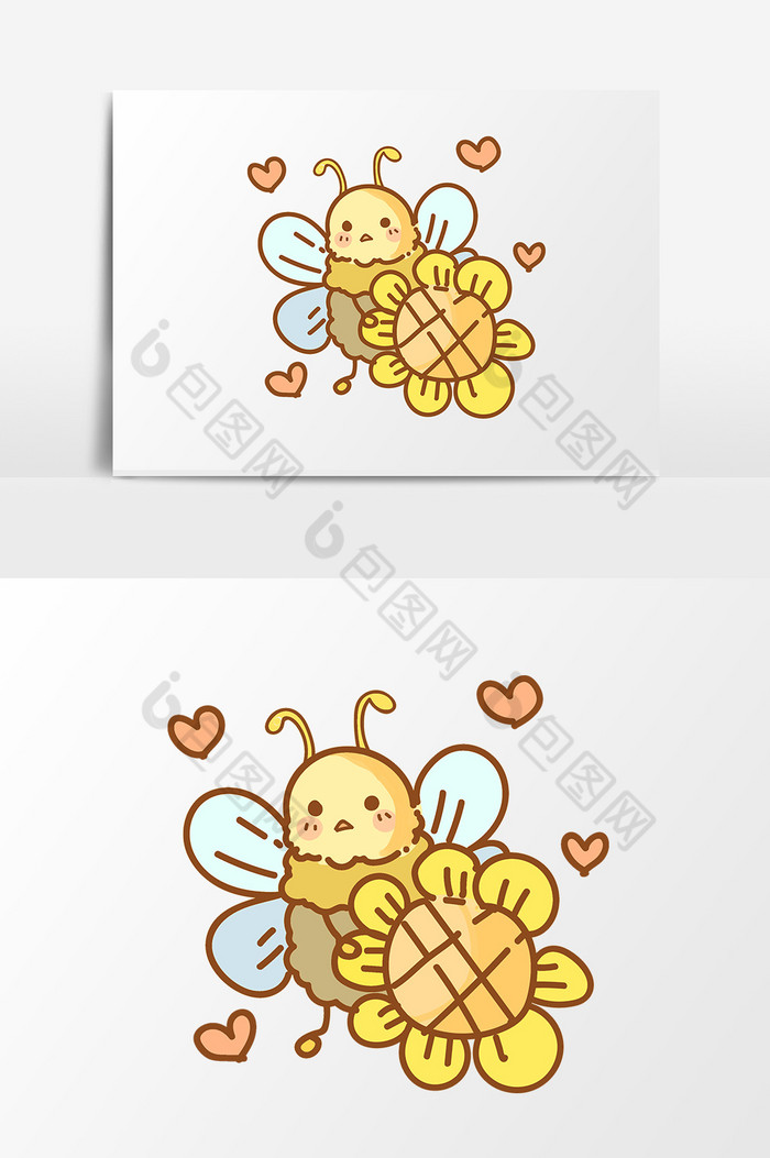 小清晰蜜蜂插画免抠图片图片