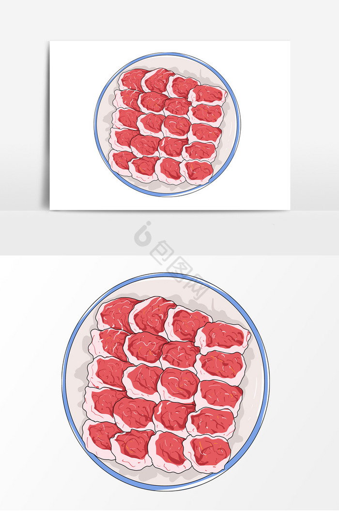 肉片食物形象图片