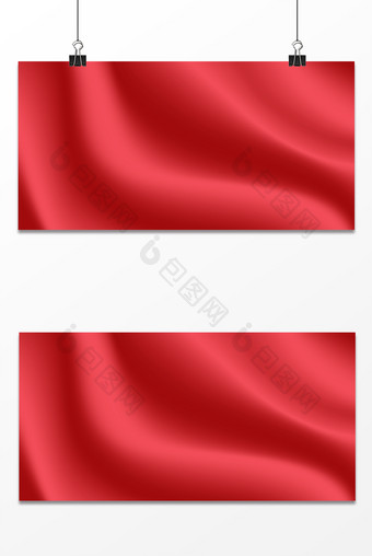 纹理质感红色绸缎布料背景图片