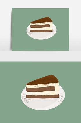 化插画gif图日本九州岛阿苏火山风光片提拉米苏千层蛋糕表面细节提