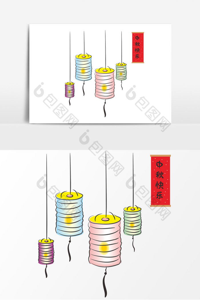 中国传统节日灯笼形象元素