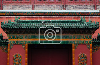 北京恭王府古建筑正门高清摄影图图片