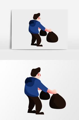 丢分类垃圾的人