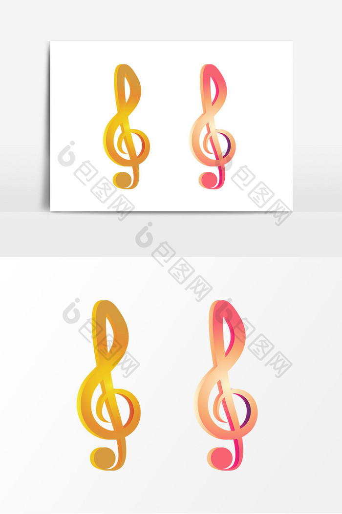 彩色音符 Ai素材 包图网 彩色音符 Ai素材 包图网