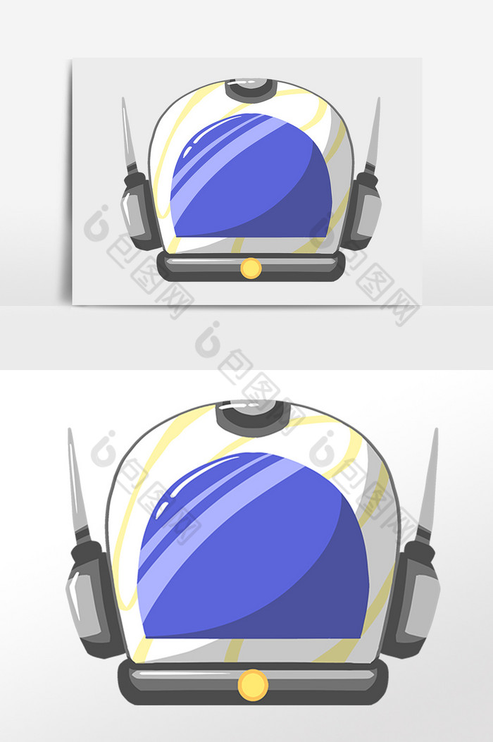 世界地球日宇航头盔插画图片图片