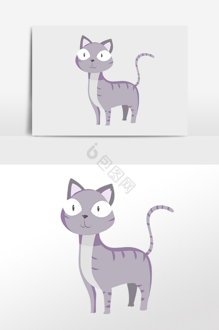 小动物小猫咪插画图片
