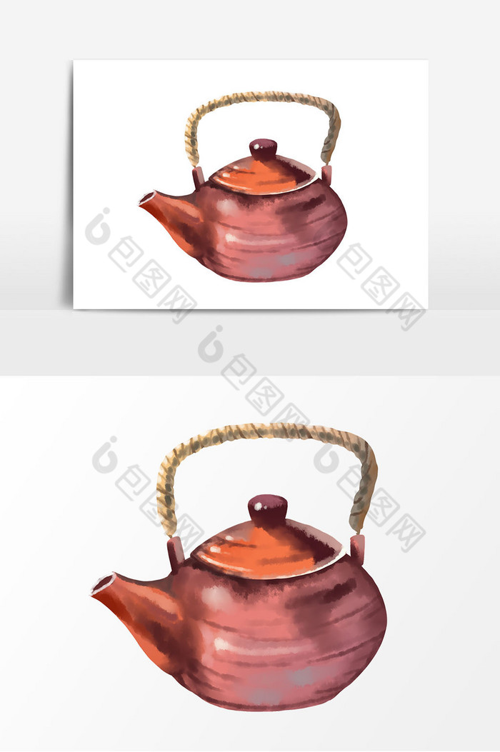 红褐色茶具图片图片