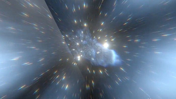 震撼大气粒子穿越时空企业宣传背景视频
