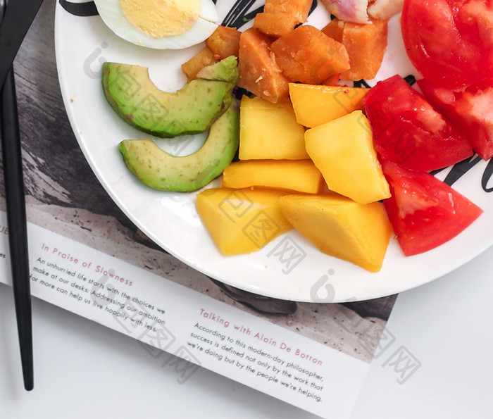 亮调沙拉健康饮食美食摄影图片手机壁纸