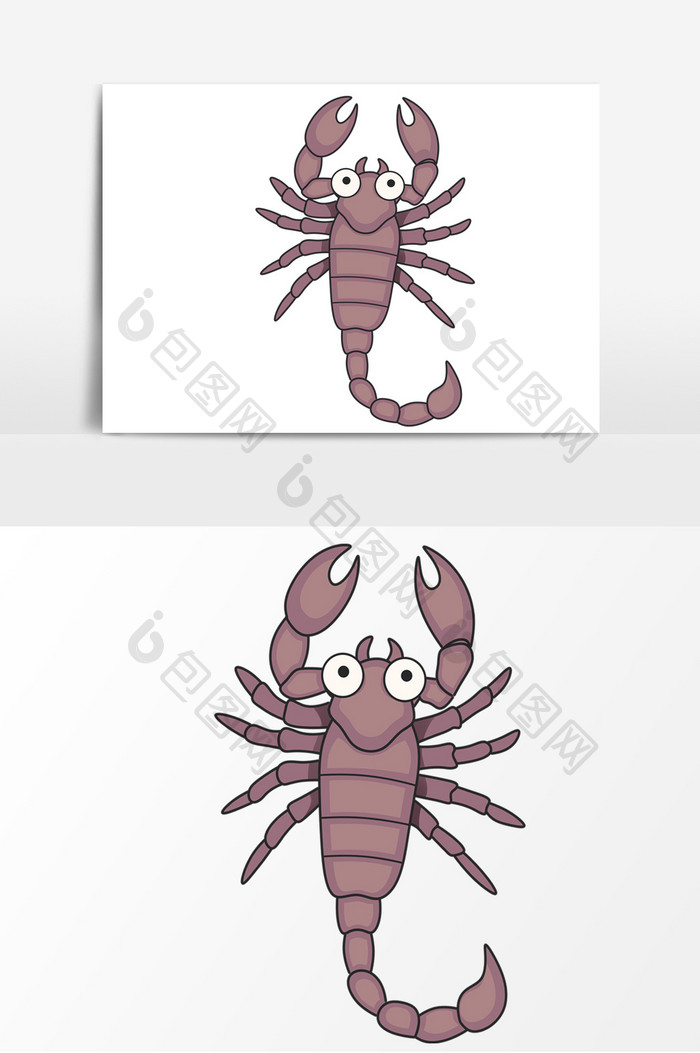 蝎子手绘卡通 Psd素材 包图网