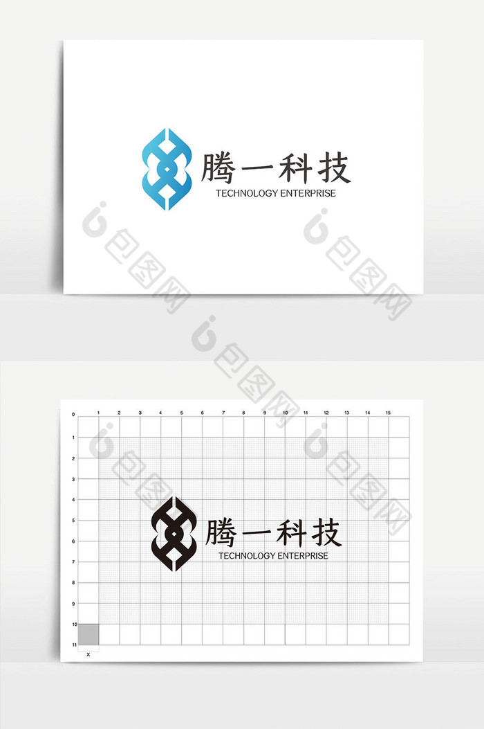 科技公司logoVI模板图片图片