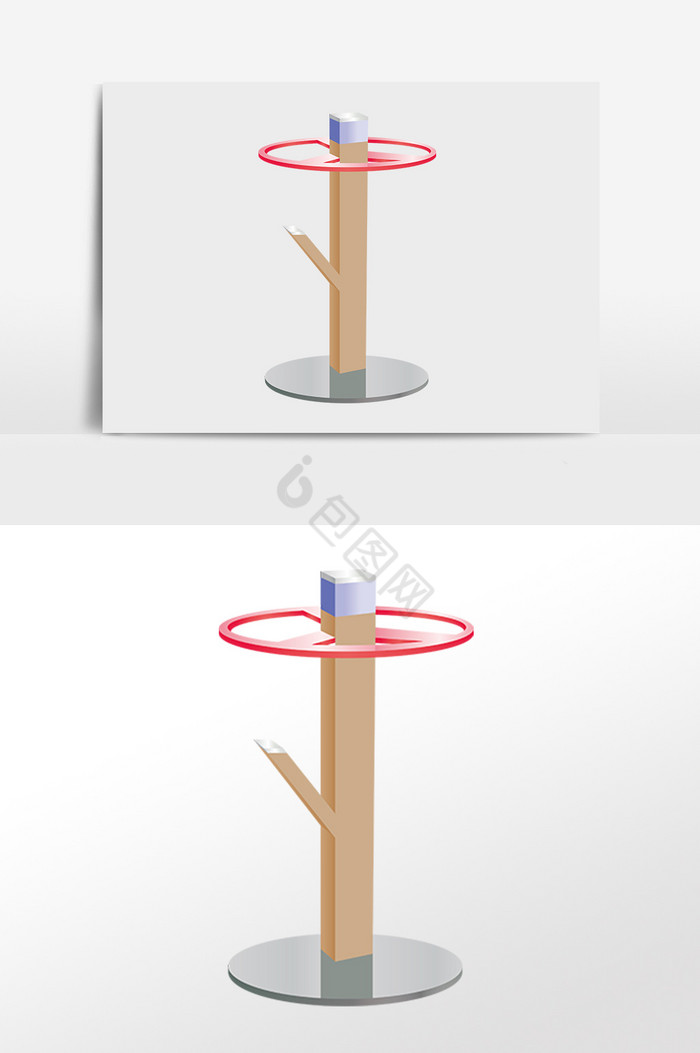 运动健身锻炼器械用品插画图片