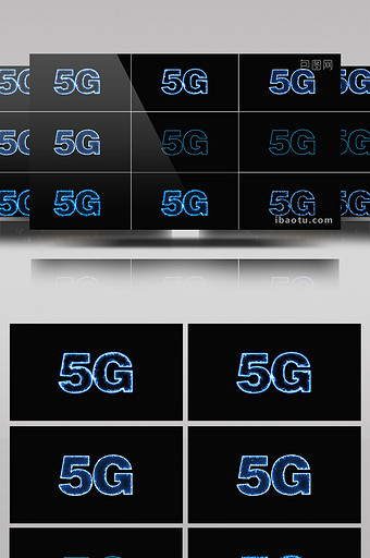 6组带通道特效5G元素视频素材图片