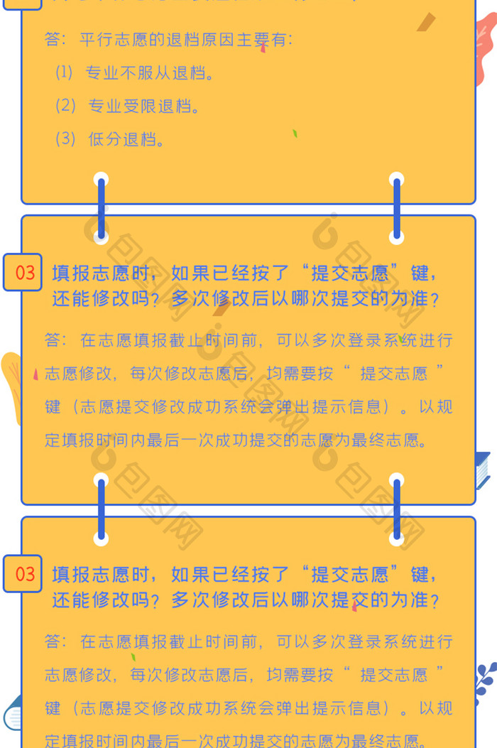 高考填报志愿问题解答H5长图