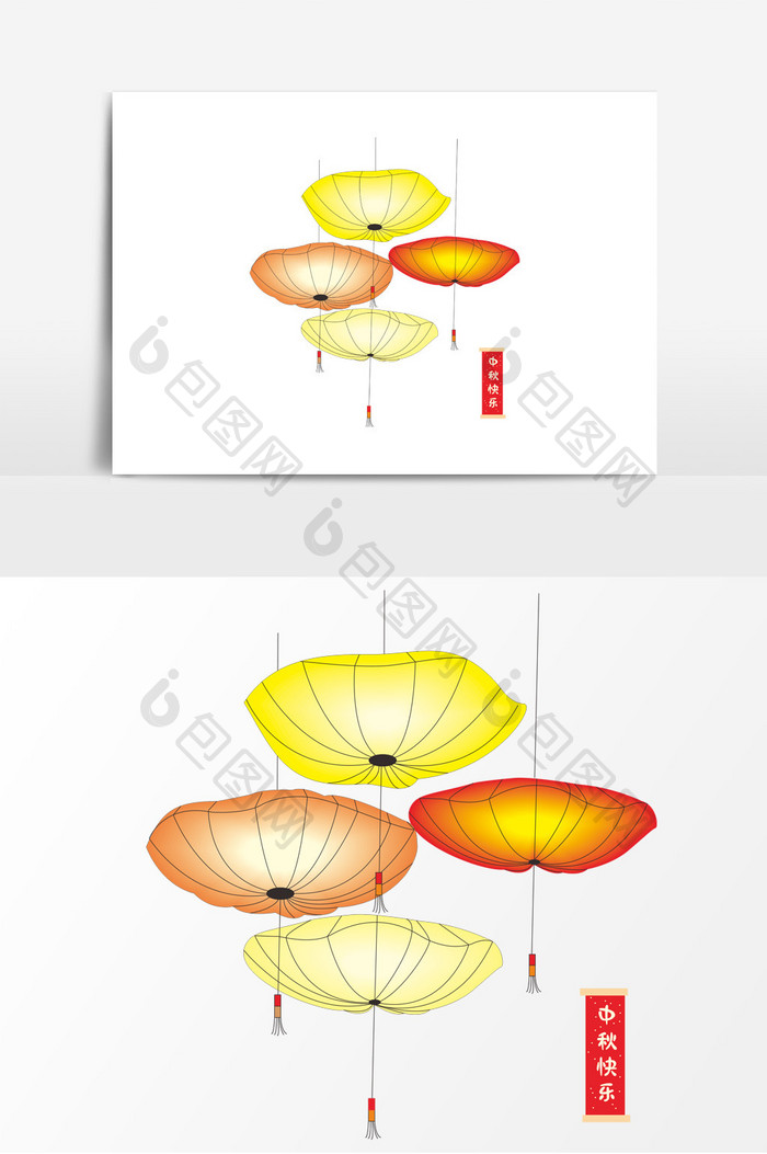 中国风大灯笼形象元素