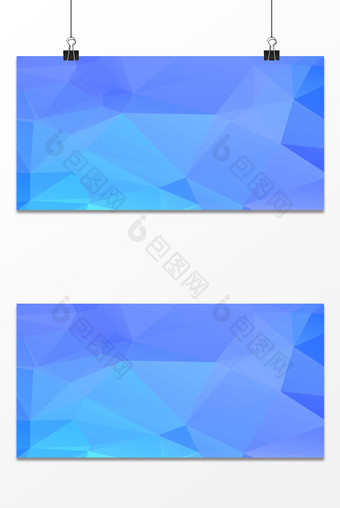 青蓝色渐变不规则几何图形海报背景图片