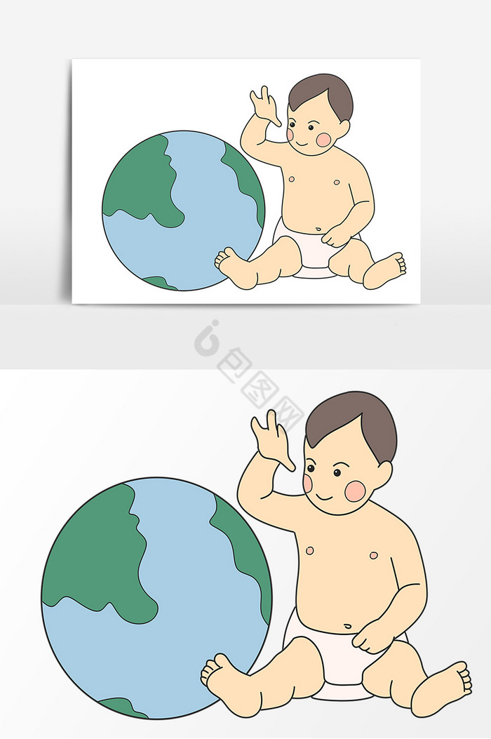 世界人口日婴儿图片
