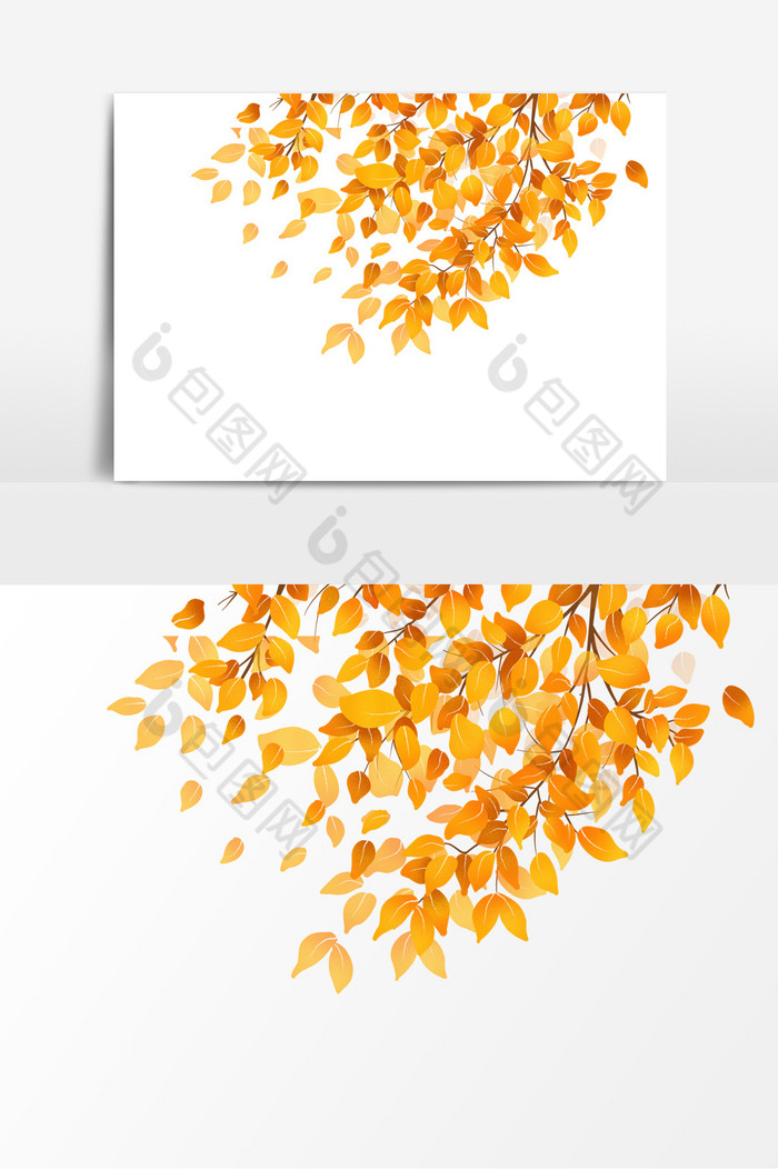 树叶黄叶形象图片图片