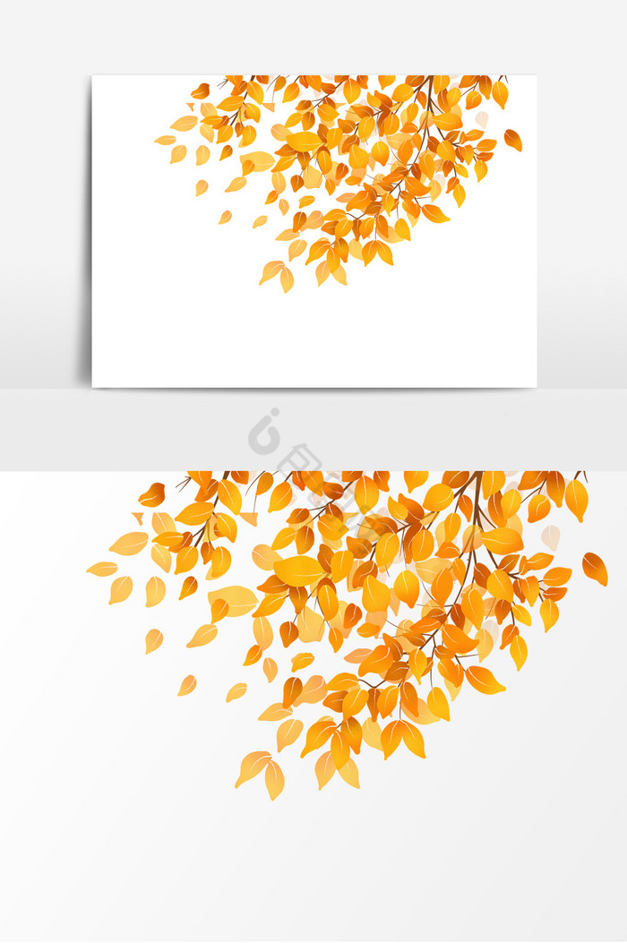 树叶黄叶形象图片